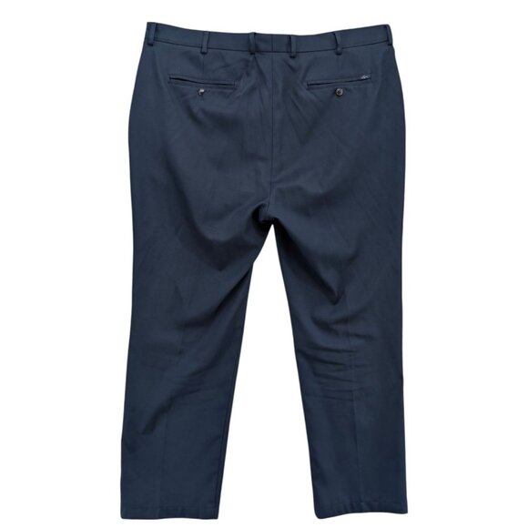 Greg Norman Chino Golf Pants Mens Navy Blue Flat Front Straight Leg Size 40x30 - Picture 2 of 12
